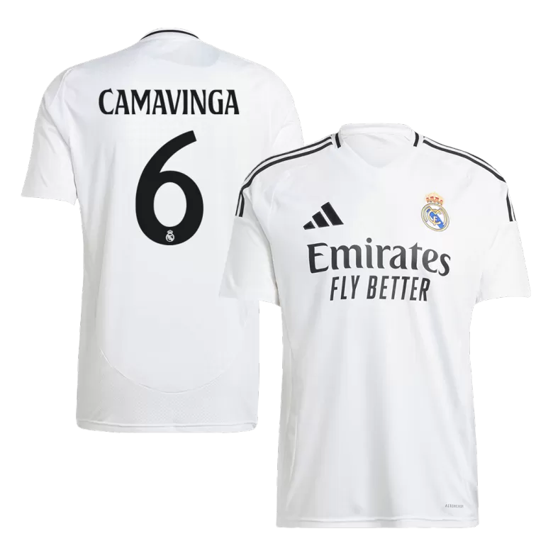 CAMAVINGA #6 Real Madrid Soccer Jersey Home Custom Shirt 2024/25 - bestsoccerstore