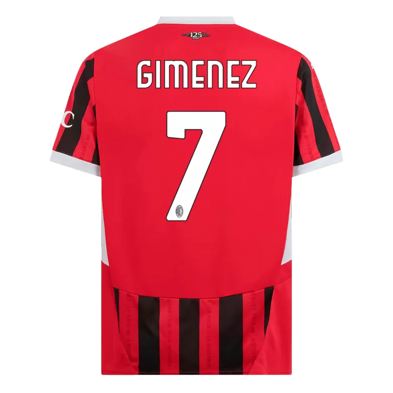 GIMENEZ #7 AC Milan Soccer Jersey Home Custom Shirt 2024/25 - bestsoccerstore