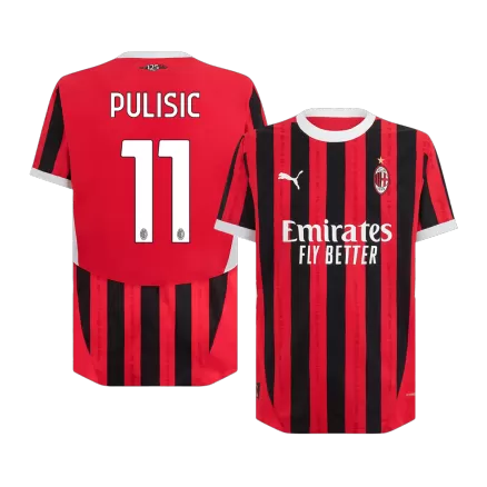 Authentic PULISIC #11 Soccer Jersey AC Milan Home Shirt 2024/25 - bestsoccerstore