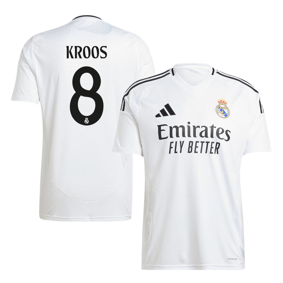 KROOS #8 Real Madrid Soccer Jersey Home Custom Shirt - bestsoccerstore