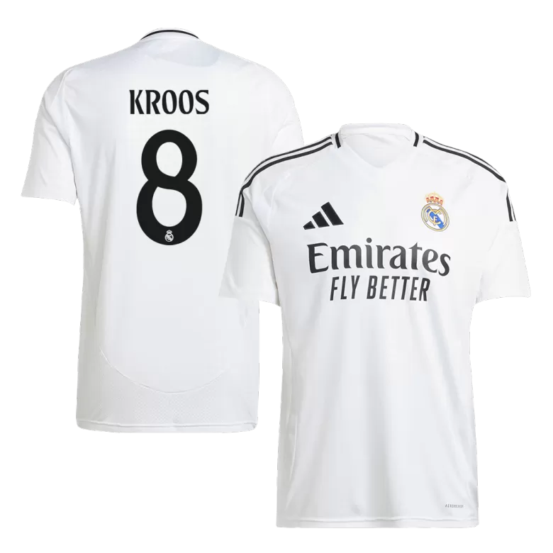 KROOS #8 Real Madrid Soccer Jersey Home Custom Shirt 2024/25 - bestsoccerstore