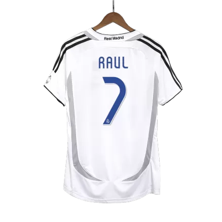 RAUL #7 Real Madrid Retro Jersey Home Soccer Shirt 2006/07 - bestsoccerstore