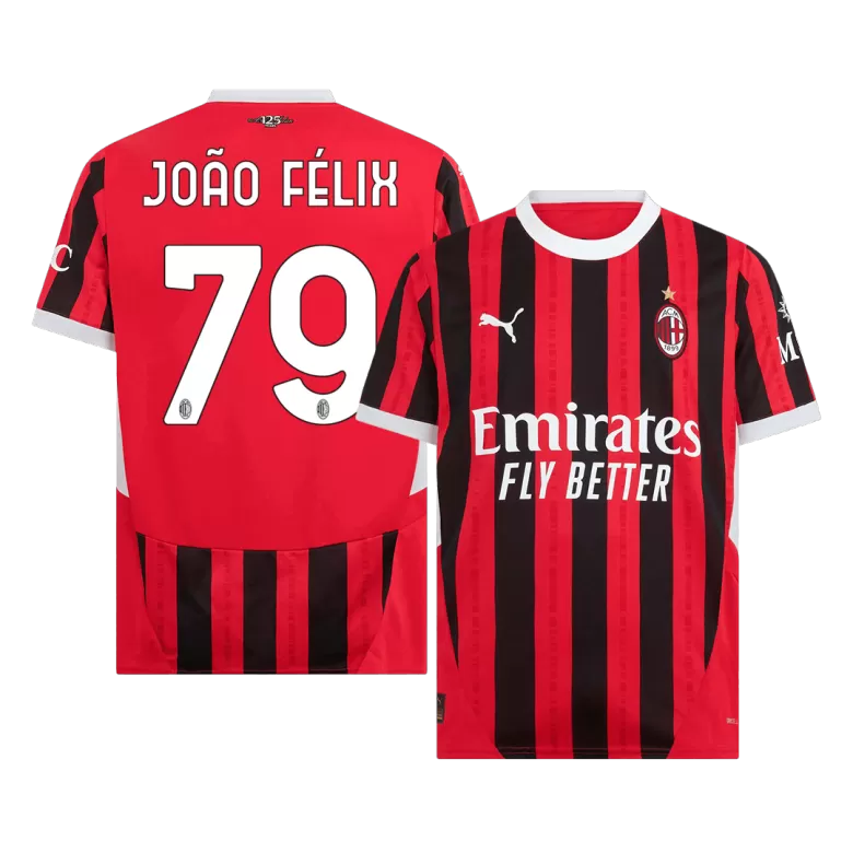 JOÃO FÉLIX #79 AC Milan Soccer Jersey Home Custom Shirt 2024/25 - bestsoccerstore