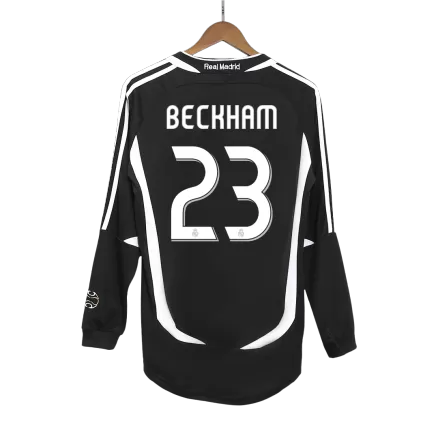 BECKHAM #23 Real Madrid Retro Jersey Away Soccer Shirt 2006/07 - bestsoccerstore