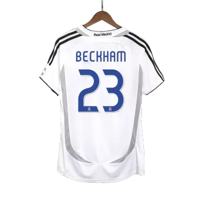 BECKHAM #23 Real Madrid Retro Jersey Home Soccer Shirt 2006/07 - bestsoccerstore