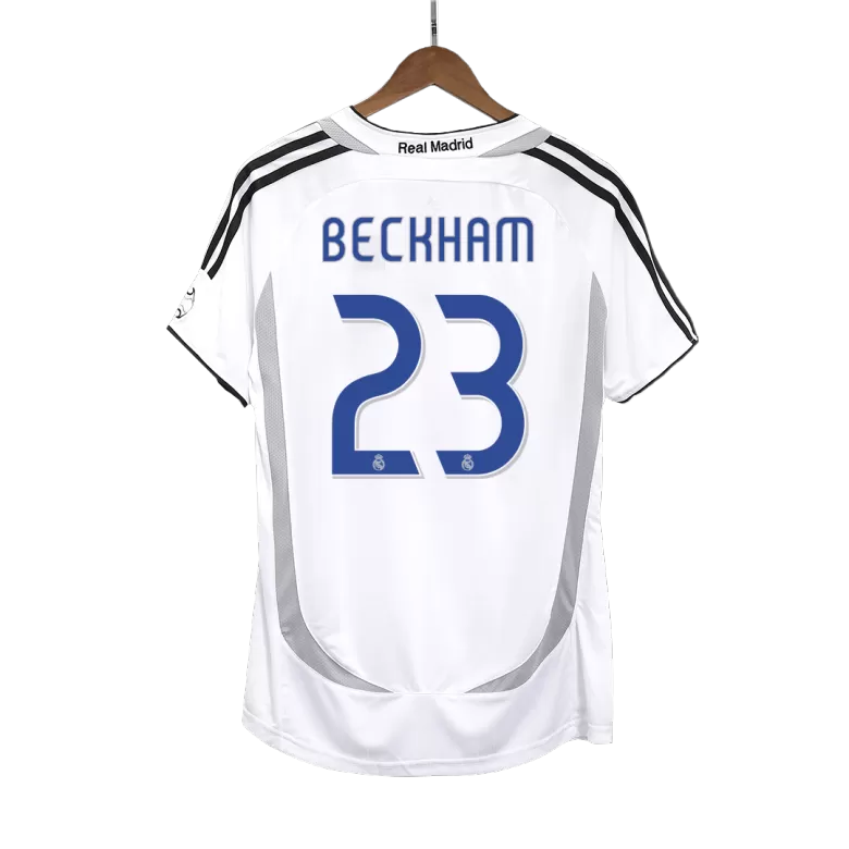 BECKHAM #23 Real Madrid Retro Jersey Home Soccer Shirt 2006/07 - bestsoccerstore