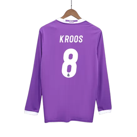 KROOS #8 Real Madrid Retro Jersey Away Long Sleeve Soccer Shirt 2016/17 - bestsoccerstore