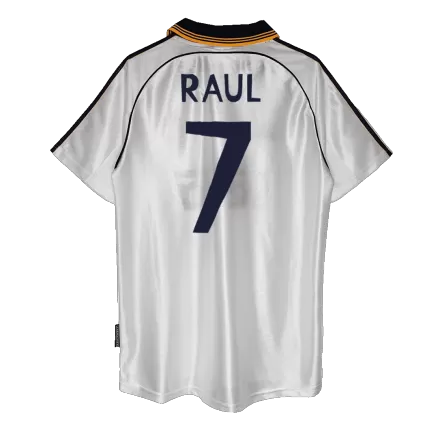 RAUL #7 Real Madrid Retro Jersey Home Soccer Shirt 1998/00 - bestsoccerstore