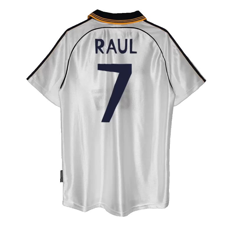 RAUL #7 Real Madrid Retro Jersey Home Soccer Shirt 1998/00 - bestsoccerstore