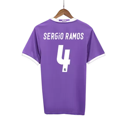 SERGIO RAMOS #4 Real Madrid Retro Jersey Away Soccer Shirt 2016/17 - bestsoccerstore