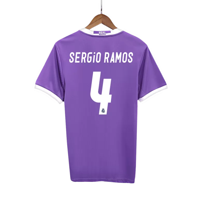 SERGIO RAMOS #4 Real Madrid Retro Jersey Away Soccer Shirt 2016/17 - bestsoccerstore