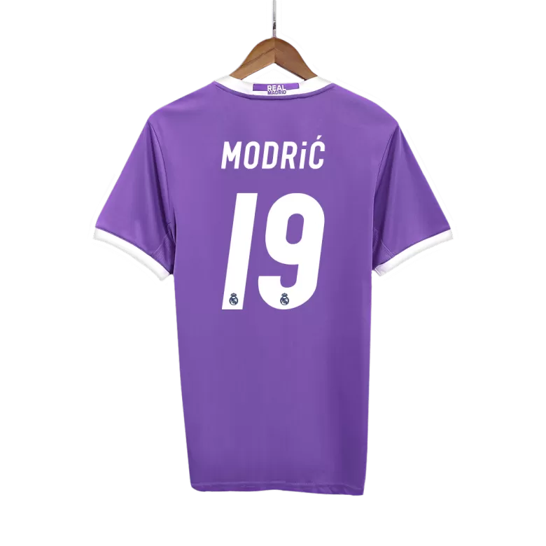 MODRIĆ #19 Real Madrid Retro Jersey Away Soccer Shirt 2016/17 - bestsoccerstore