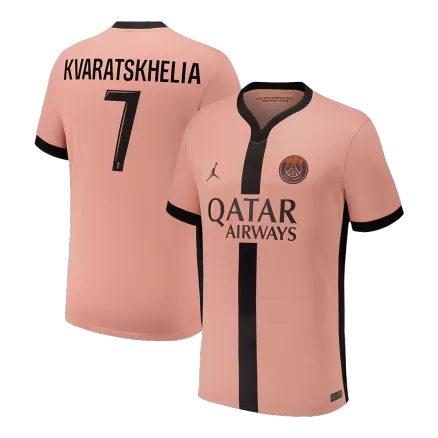 KVARATSKHELIA #7 PSG Soccer Jersey Third Away Custom Shirt 2024/25 - bestsoccerstore