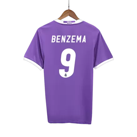 BENZEMA #9 Real Madrid Retro Jersey Away Soccer Shirt 2016/17 - bestsoccerstore