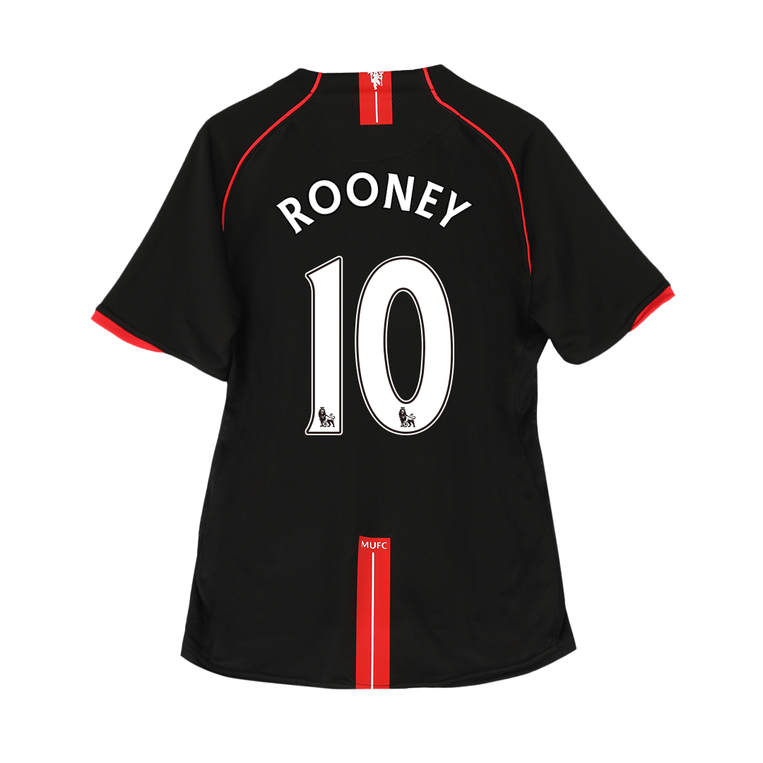 ROONEY #10 Manchester United Retro Jersey Away Soccer Shirt 2007/08 - bestsoccerstore