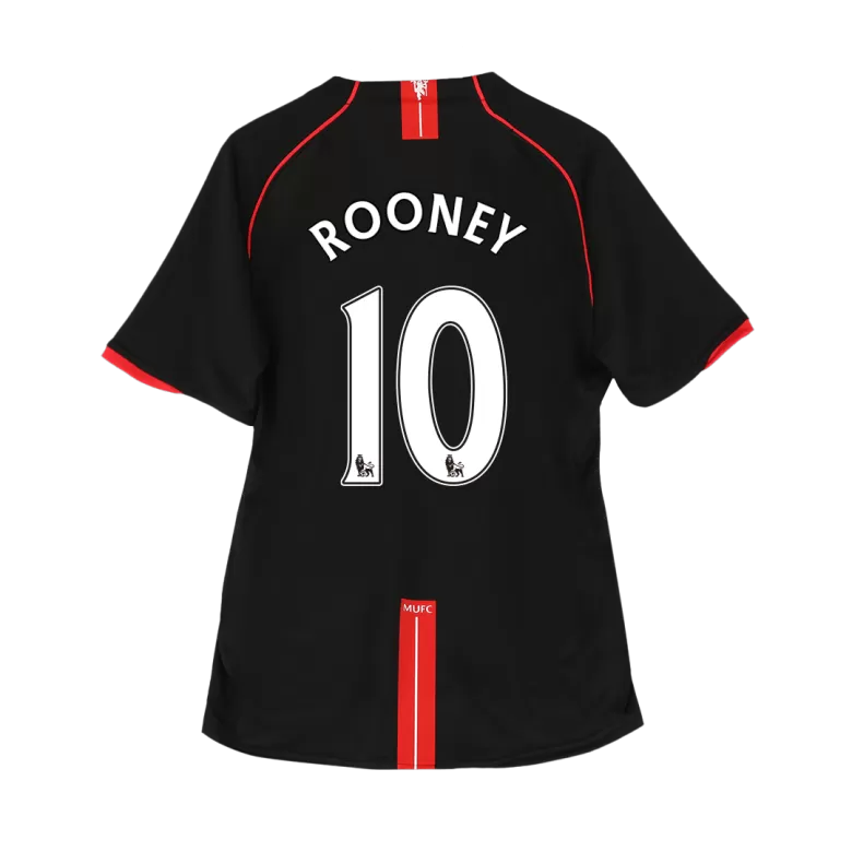 ROONEY #10 Manchester United Retro Jersey Away Soccer Shirt 2007/08 - bestsoccerstore