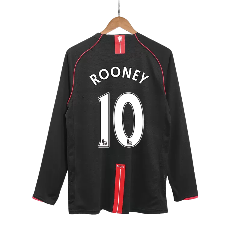 ROONEY #10 Manchester United Retro Jersey Away Soccer Shirt 2007/08 - bestsoccerstore