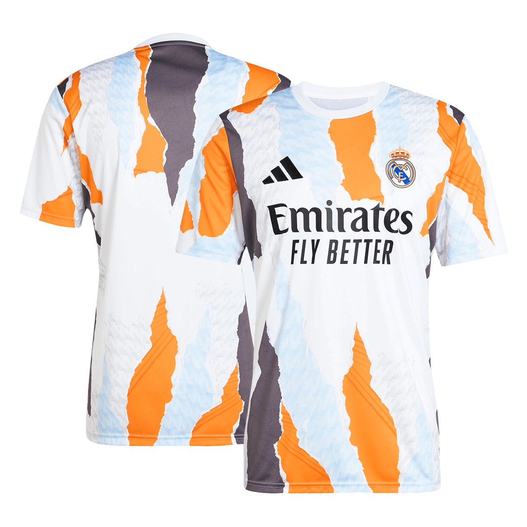 Real Madrid Jersey Custom Pre-Match Soccer Jersey
