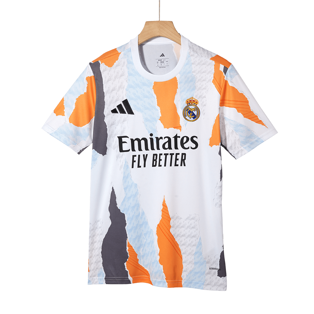 Real Madrid Jersey Custom Pre-Match Soccer Jersey - bestsoccerstore
