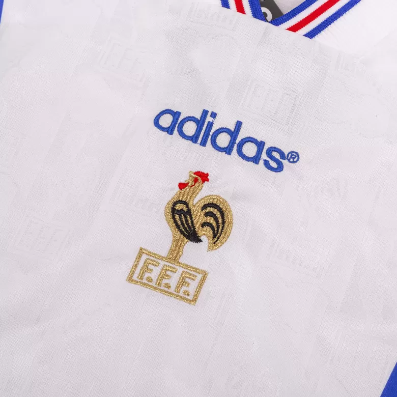 France Retro Jersey Away Soccer Shirt 1996 - bestsoccerstore