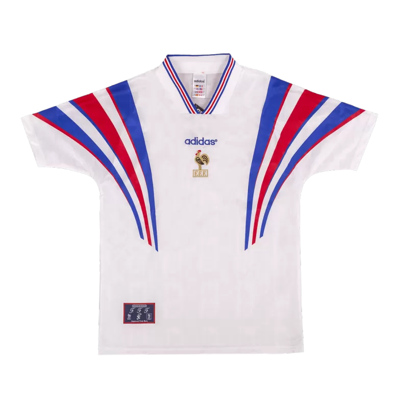 France Retro Jersey Away Soccer Shirt 1996 - bestsoccerstore