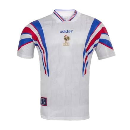 France Retro Jersey Away Soccer Shirt 1996 - bestsoccerstore