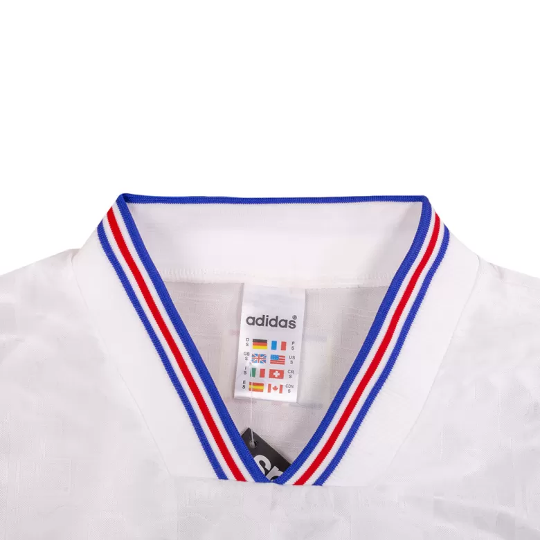 France Retro Jersey Away Soccer Shirt 1996 - bestsoccerstore