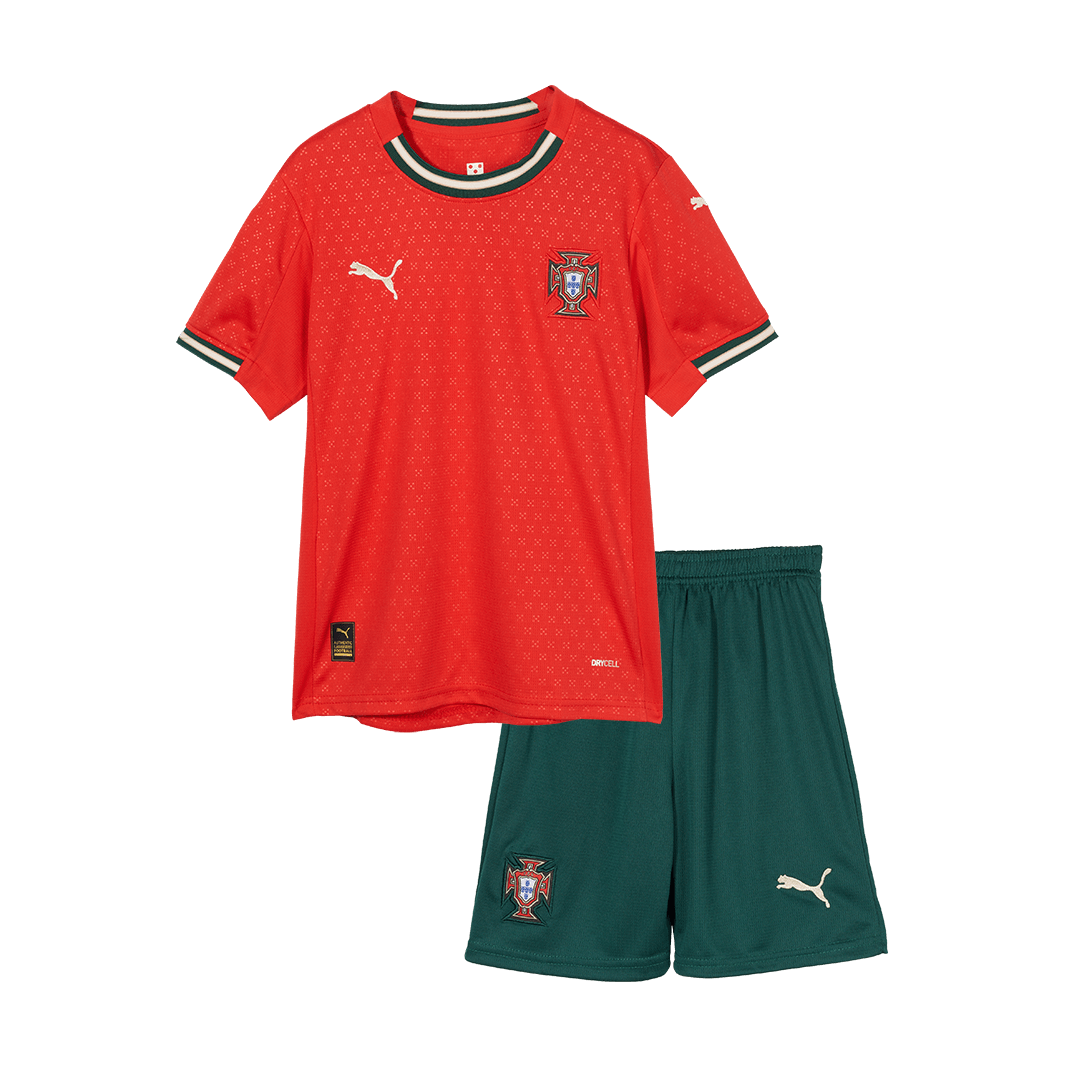 Kids Portugal Custom Home Soccer Kits 2025