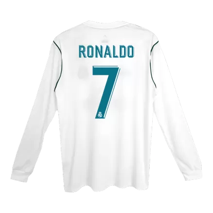 RONALDO #7 Real Madrid Retro Jersey Home Soccer Shirt 2017/18 - bestsoccerstore