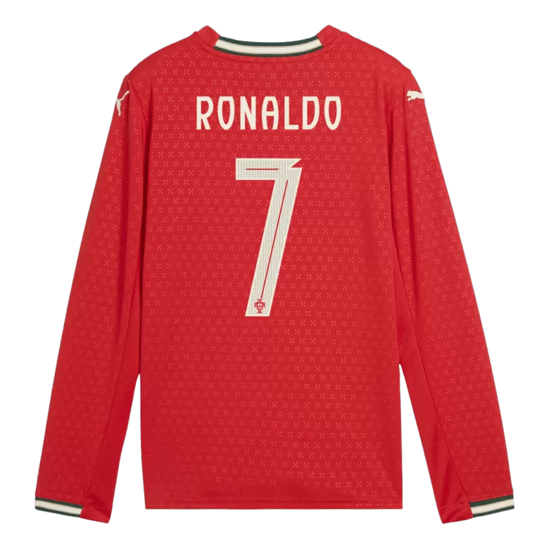 Portugal Long Sleeve Jersey RONALDO #7 Home Football Shirt 2025 - bestsoccerstore