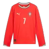 Portugal Long Sleeve Jersey RONALDO #7 Home Football Shirt 2025 - bestsoccerstore
