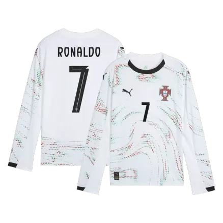 Portugal Long Sleeve Jersey RONALDO #7 Away Football Shirt 2025 - bestsoccerstore