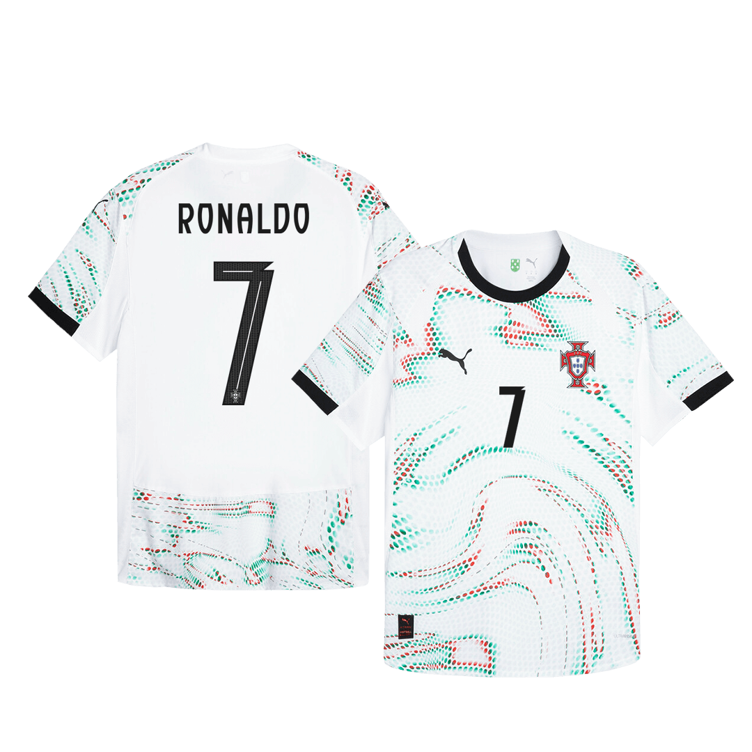 Portugal RONALDO #7 Away Custom Player Version Soccer Jersey 2025 - bestsoccerstore