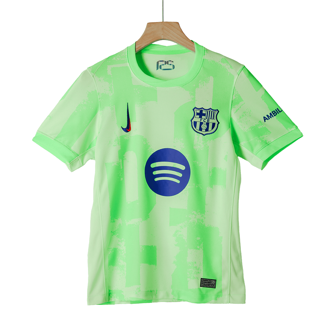 Barcelona Third Away Soccer Jersey - Spotify Logo Without Text - bestsoccerstore
