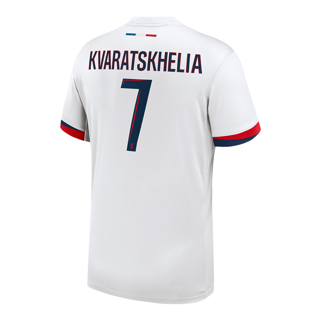 KVARATSKHELIA #7 PSG Soccer Jersey Away 2025/26 Custom Shirt
