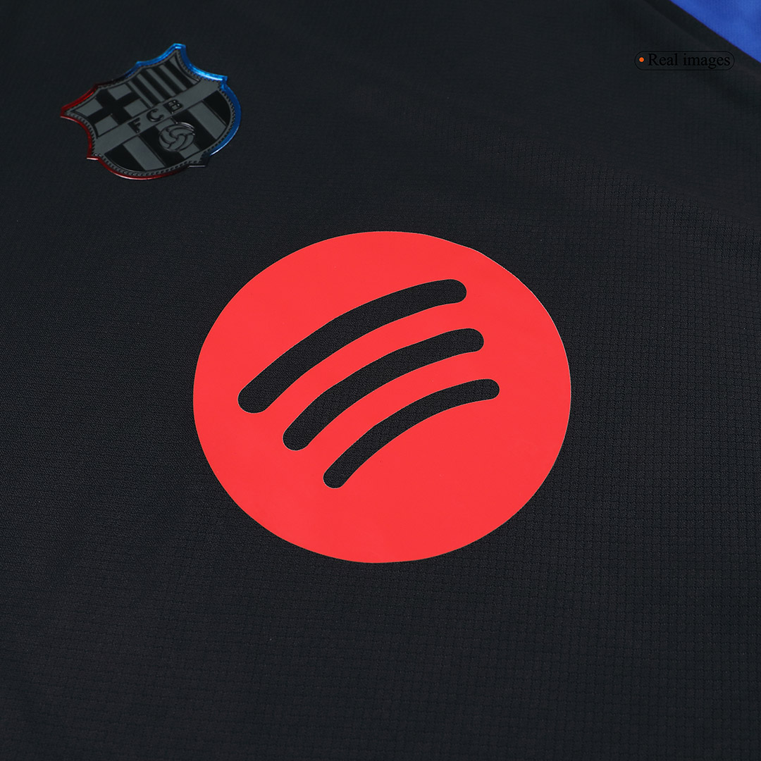 Barcelona Soccer Jersey Away Custom Shirt Spotify Logo Without Text - bestsoccerstore