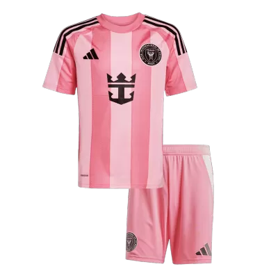 Kids Inter Miami CF Custom Home Soccer Kits 2025 - bestsoccerstore
