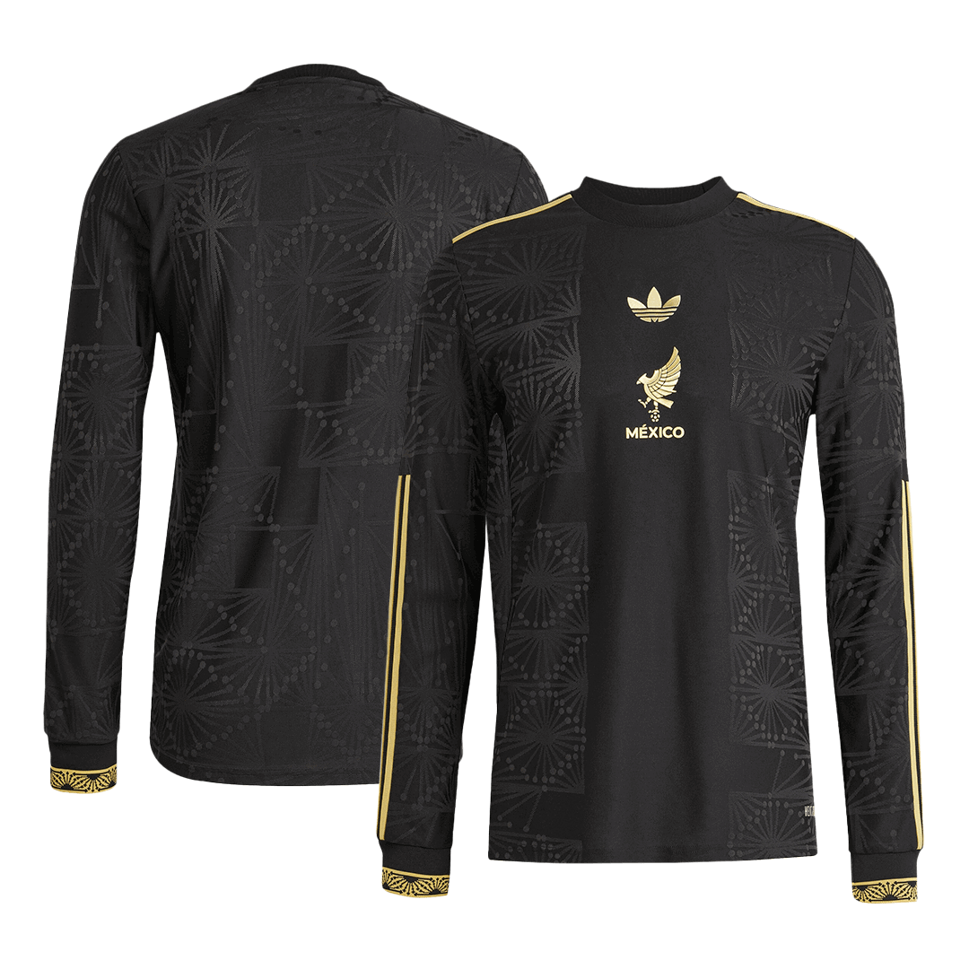 Mexico Third Away Custom Player Version Long Sleeve Soccer Jersey 2025 - Gold Cup