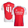Arsenal Jersey Custom RICE #41 Soccer Jersey Home 2024/25  - UCL - bestsoccerstore