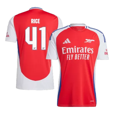 Arsenal Jersey Custom RICE #41 Soccer Jersey Home 2024/25  - UCL - bestsoccerstore