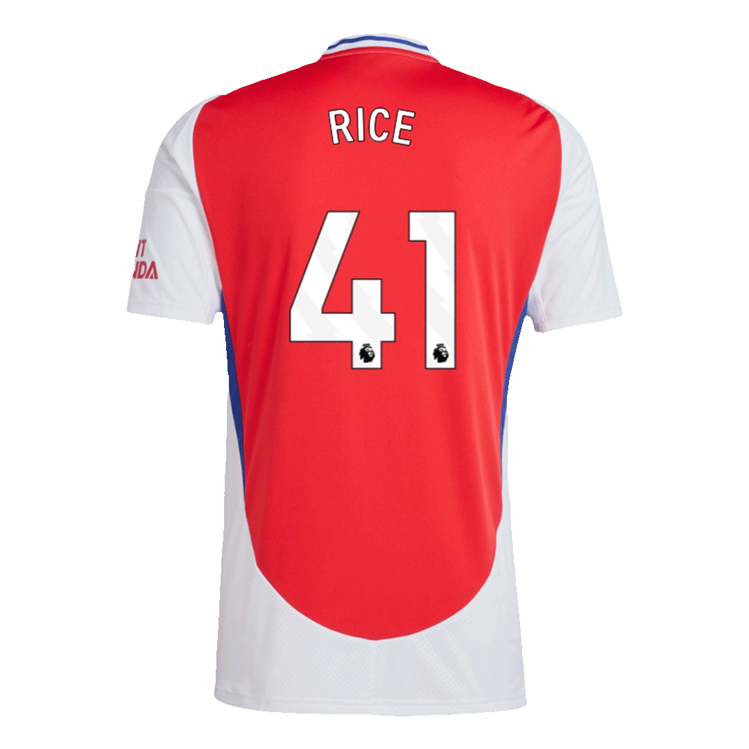 Arsenal Jersey Custom RICE #41 Soccer Jersey Home