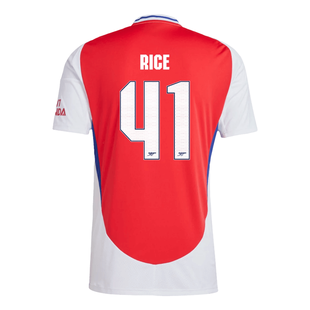 Arsenal Jersey Custom RICE #41 Soccer Jersey Home  - UCL - bestsoccerstore