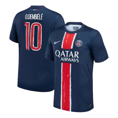 O.DEMBÉLÉ #10 PSG Soccer Jersey Home Custom Shirt 2024/25 - UCL - bestsoccerstore