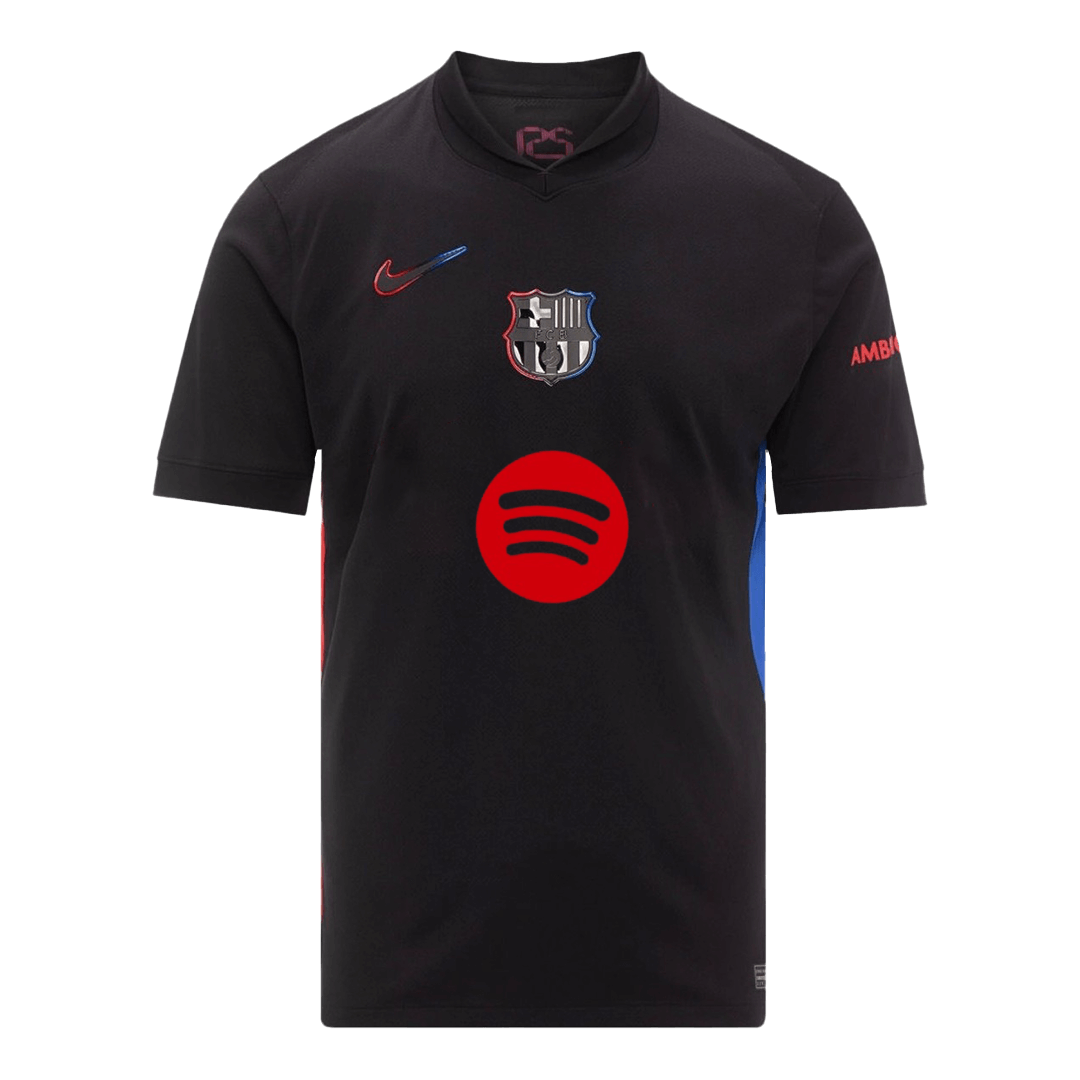 RAPHINHA #11 Barcelona Soccer Jersey Away Custom Shirt - UCL (Spotify Logo Without Text) - bestsoccerstore