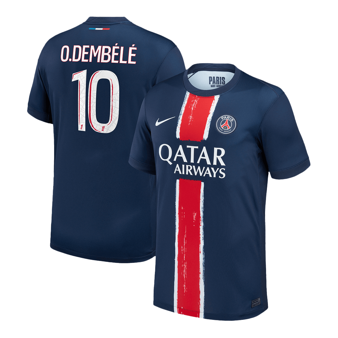 PSG O.DEMBÉLÉ #10 Soccer Jersey Home Custom Shirt - bestsoccerstore