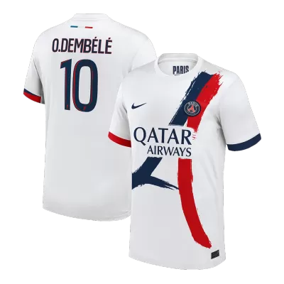 O.DEMBÉLÉ #10 PSG Soccer Jersey Away Custom Shirt 2024/25 - bestsoccerstore