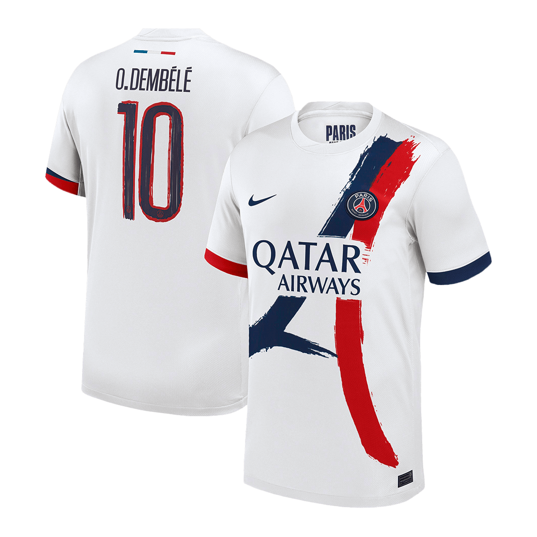 O.DEMBÉLÉ #10 PSG Soccer Jersey Away Custom Shirt - UCL - bestsoccerstore