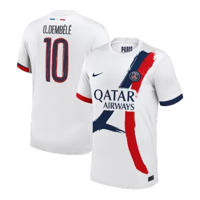 O.DEMBÉLÉ #10 PSG Soccer Jersey Away Custom Shirt 2024/25 - UCL - bestsoccerstore