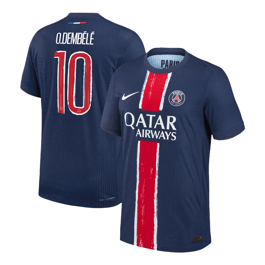 PSG O.DEMBÉLÉ #10 Custom Player Version Home Soccer Jersey - UCL - bestsoccerstore