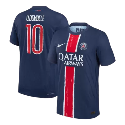 Authentic O.DEMBÉLÉ #10 Soccer Jersey PSG Home Shirt 2024/25  - UCL - bestsoccerstore